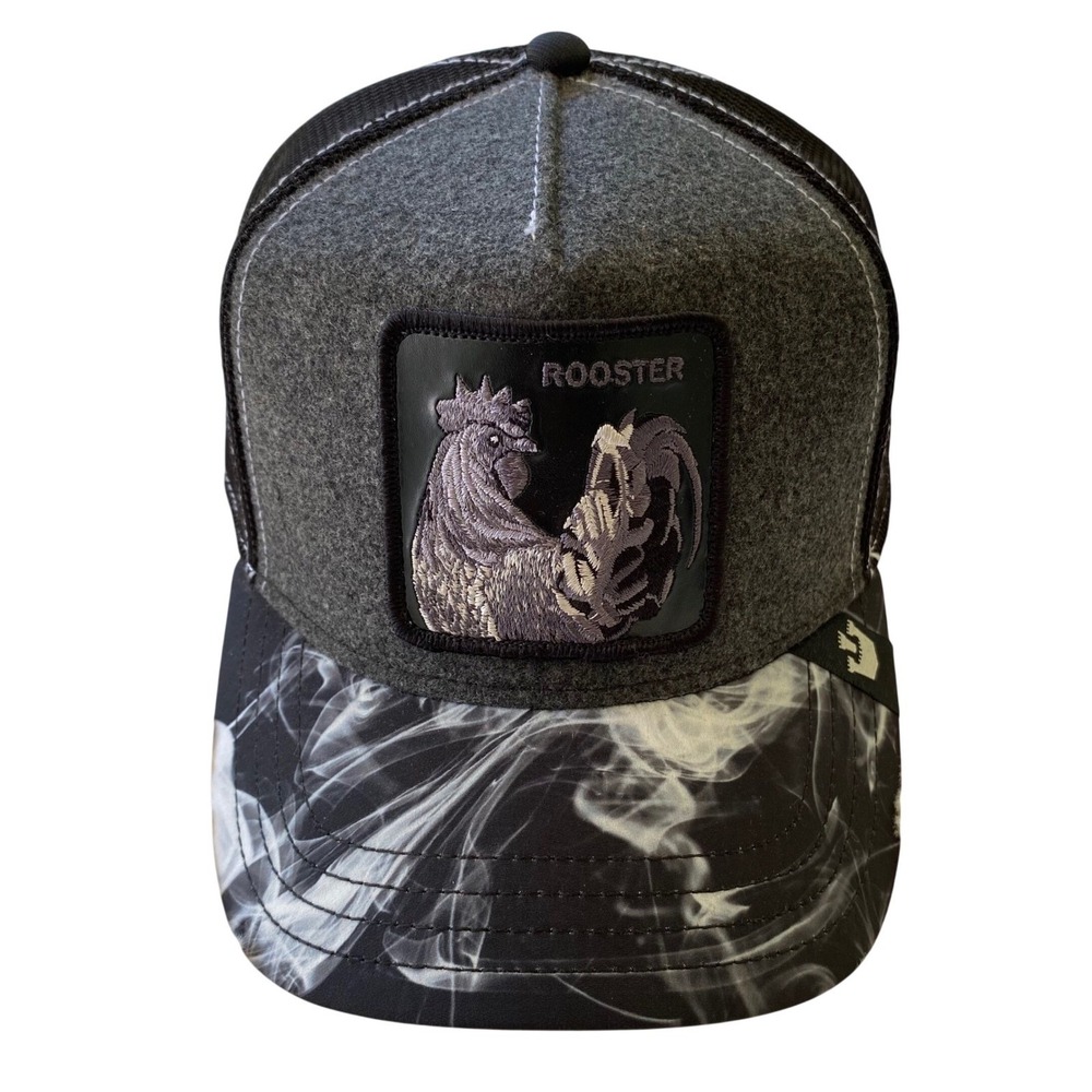 Goorin Bros Maltese Rooster Trucker Hat Snapback Cap The Farm Wool Mesh